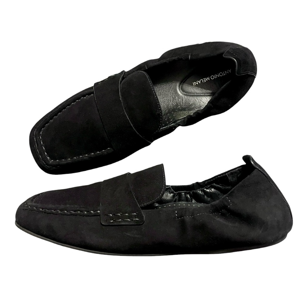 Antonio Melani Kaleah Black Suede Casual Loafers - Women's Size 8.5M